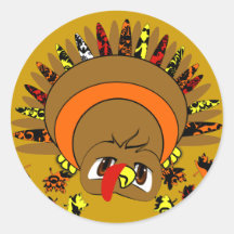 Cute Turkey Stickers
