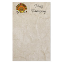 Cute Turkey Thanksgiving Stationery