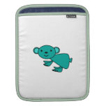 Cute turquoise koala iPad sleeves