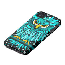 cute turquoise owl iphone 4 case