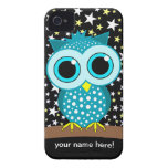 cute turquoise owl iPhone 4 cases