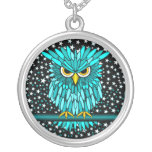 cute turquoise owl pendant
