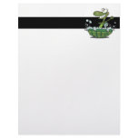 cute turtle bathing in his shell tub scrub a dub letterhead