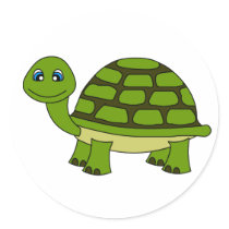 Cute Turtle Cartoon Stickers