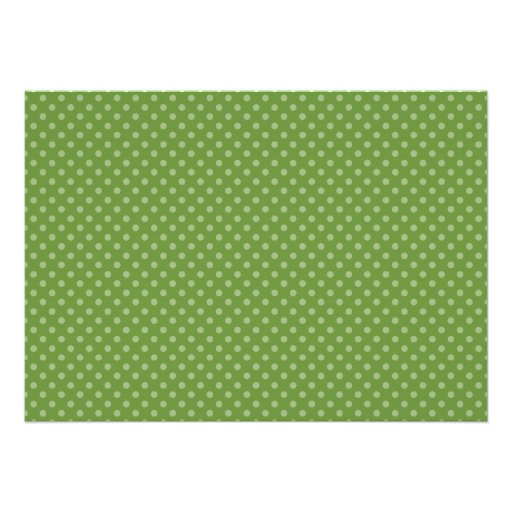 Cute Turtle Green Polka Dot Baby Shower Personalized Invitations