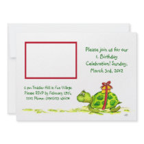 Cute Turtle Invite for a Childs Birthday