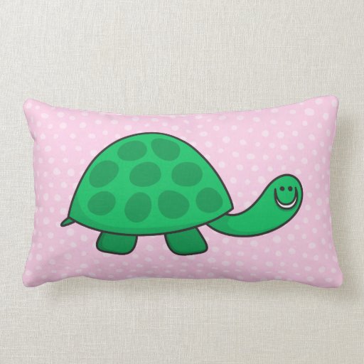 Cute turtle or tortoise cartoon animal pillow Zazzle