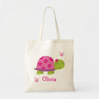 Cute Turtle Personalized Bag Tote for Girl