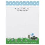 Cute Turtle & Polka Dot Company Letterhead