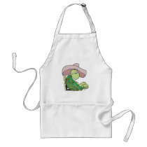 cute turtle wearing sombrero apron
