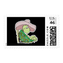 cute turtle wearing sombrero postage