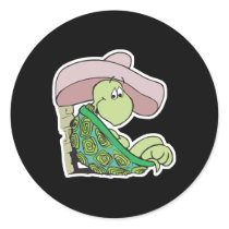 cute turtle wearing sombrero stickers