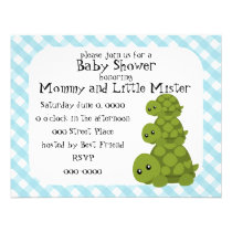 Cute Turtles Three invitations