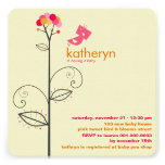 Cute Tweet Bird Hot Pink Baby Shower Invite