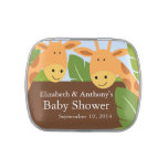 Cute Twin Giraffe Baby Shower Favor Candy Tin at Zazzle