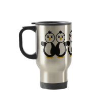 Cute Twin Penguins Coffee Mugs
