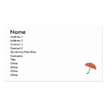 Cute Umbrella Business Cards