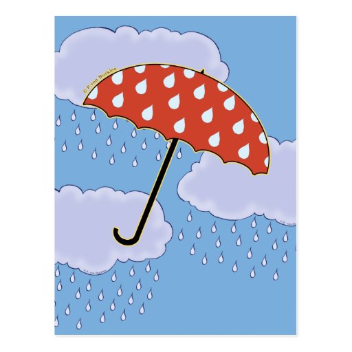 Cute Umbrella Postcards