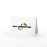 Cute "Under New Management" Wedding design Card