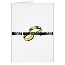 Cute "Under New Management" Wedding design cards by Eholidayz Cute "Under New Management" Wedding design cards