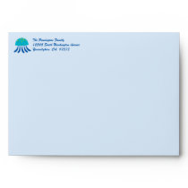 Cute under the sea A7 5x7 invitation envelope