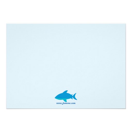Cute under the sea boy's birthday party invitation