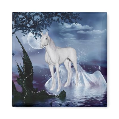Cute Unicorn Fantasy 1 Magnets by UnicornDreams