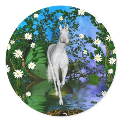 Cute Unicorn Fantasy 1 Stickers by UnicornDreams