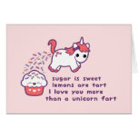 Cute Unicorn Fart Card