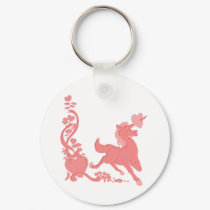 Cute Unicorn Hearts Flowers Fantasy 1 keychains