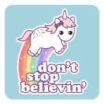 Cute Unicorn Square Sticker