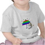 Cute unicorn with an umbrella t-shirt
