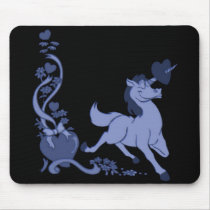 Cute Unicorns Hearts Flowers 5 mousepads