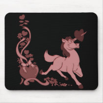 Cute Unicorns Hearts Flowers 9 mousepads