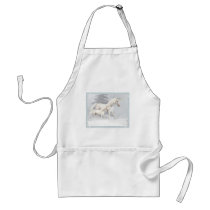 Cute Unicorns In Snow 1 aprons by UnicornDreams Cute Unicorns In Snow 1 aprons