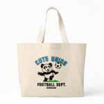 This adorable little panda is too cute! He's ready to play football and score some goals. This cute design is perfect for football players and soccer fans.