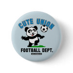 This adorable little panda is too cute! He's ready to play football and score some goals. This cute design is perfect for football players and soccer fans.