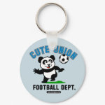 This adorable little panda is too cute! He's ready to play football and score some goals. This cute design is perfect for football players and soccer fans.