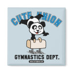 This is a cute shirt for pommel horse and gymnastics fans. Panda is performing a routine on the pommel horse, how cute! This Cute Union Gymnastics Dept shirt makes a cute gift for pommel horse fans and gymnasts!