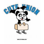 This is a cute shirt for pommel horse and gymnastics fans. Panda is performing a routine on the pommel horse, how cute! This Cute Union Gymnastics Dept shirt makes a cute gift for pommel horse fans and gymnasts!