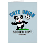 This adorable little panda is too cute! He's ready to play soccer and score some goals. This cute design is perfect for football players and soccer fans.