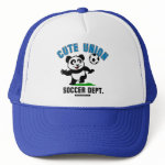 This adorable little panda is too cute! He's ready to play soccer and score some goals. This cute design is perfect for football players and soccer fans.