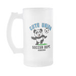 This adorable little panda is too cute! He's ready to play soccer and score some goals. This cute design is perfect for football players and soccer fans.