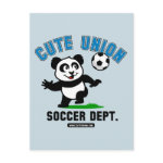 This adorable little panda is too cute! He's ready to play soccer and score some goals. This cute design is perfect for football players and soccer fans.
