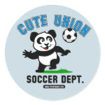 This adorable little panda is too cute! He's ready to play soccer and score some goals. This cute design is perfect for football players and soccer fans.