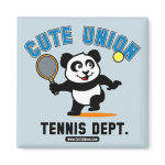 This adorable little panda loves to get out on the court and hits some balls. What a cutie! This is a great design for anyone who loves to play tennis, watch tennis or just loves cute pandas.