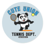 This adorable little panda loves to get out on the court and hits some balls. What a cutie! This is a great design for anyone who loves to play tennis, watch tennis or just loves cute pandas.
