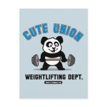 Cute Union Weightlifting Department postcards