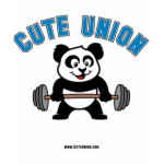 This cute bodybuilding panda loves weightlifting. Look how easy he lifts that heavy barbell loaded with weight plates. This design is too cute. Great gifts here for anyone who loves weightlifting.