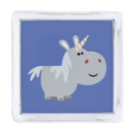 Cute Unscrutable Cartoon Unicorn Lapel Pin